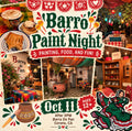 Barro Paint Night | October 11th | Corona, CA | Pastry & Drink Included | Ages 12+