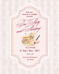 Tea Party & Artist Led Painting | 3PM - 5PM | Light Bites & Paint Supplies Included